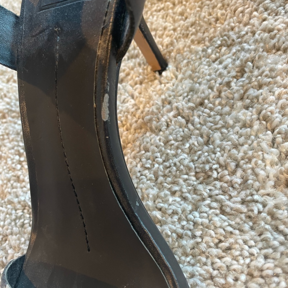 Dolce Vita Sandals high heel strappy sandals pumps black snake print size 10 - Picture 4 of 6